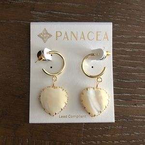 NEW Hoop with Heart Charm Earring